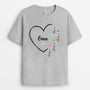 4540AGE2 zuerst mama jetzt oma blumen das herz oma t shirt personalisiert_ 4540A5DAA