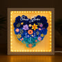 4541OGE2 mamas garten blumen 3d bilderrahmen personalisiert mama oma 4541oslta