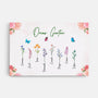 4564CGE1 omas garten schmetterlinge blumen personalisierte leinwand oma 4564C