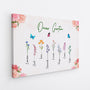 4564CGE2 omas garten schmetterlinge blumen personalisierte leinwand oma 4564C