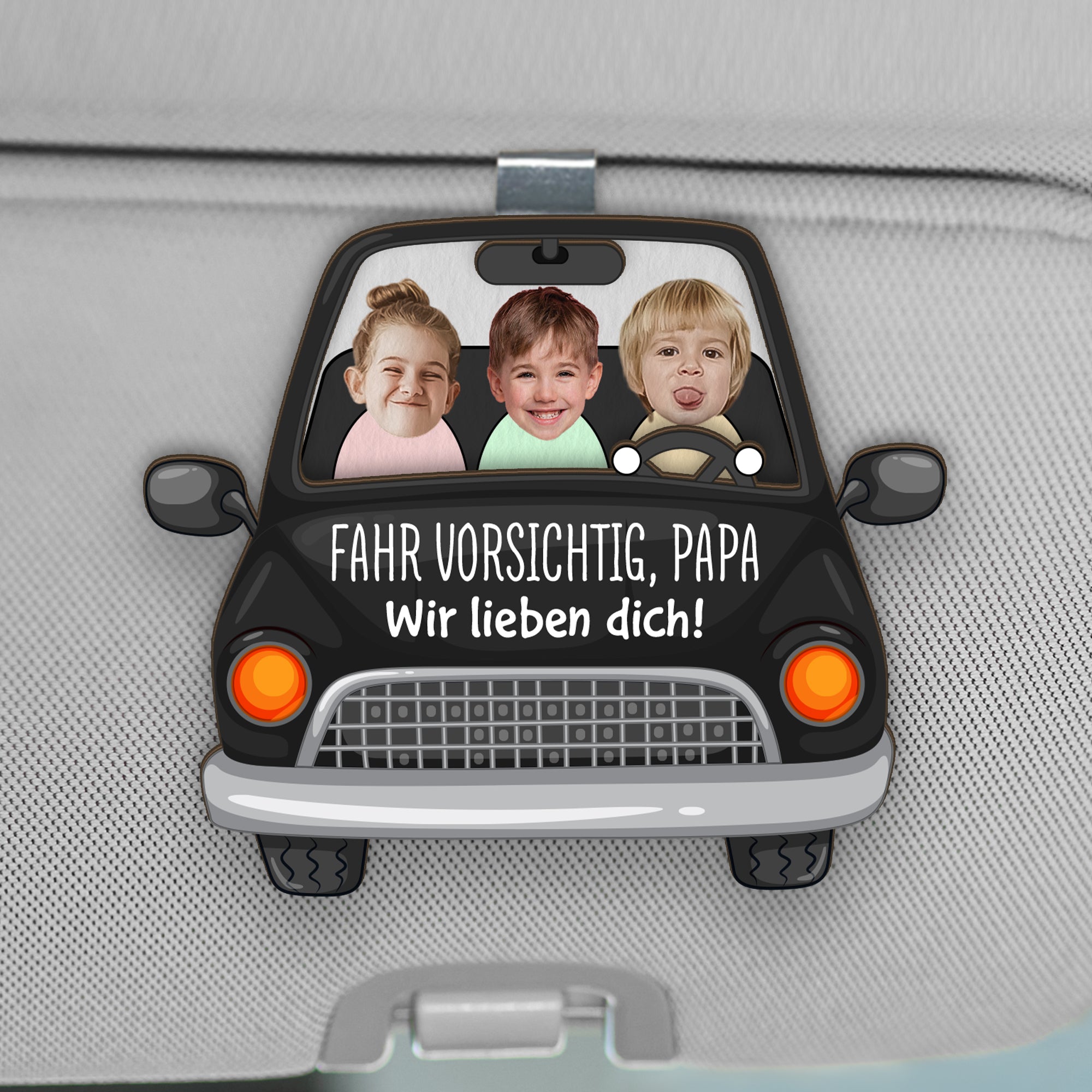 4565GGE1 fahr vorsichtig personalisierter auto visier clip fur papa 4565GTQNB