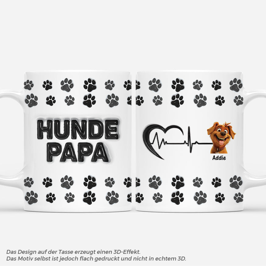 4598MGE1 3d druck effekt hund pfotenabdrucke elektrokardiogramm personalisierte tassen hund_ 4598M5Q5C