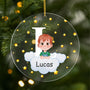 4606OGE1 kind und sterne personalisierter weihnachtsschmuck_ acryl kinder 4606OKV0K