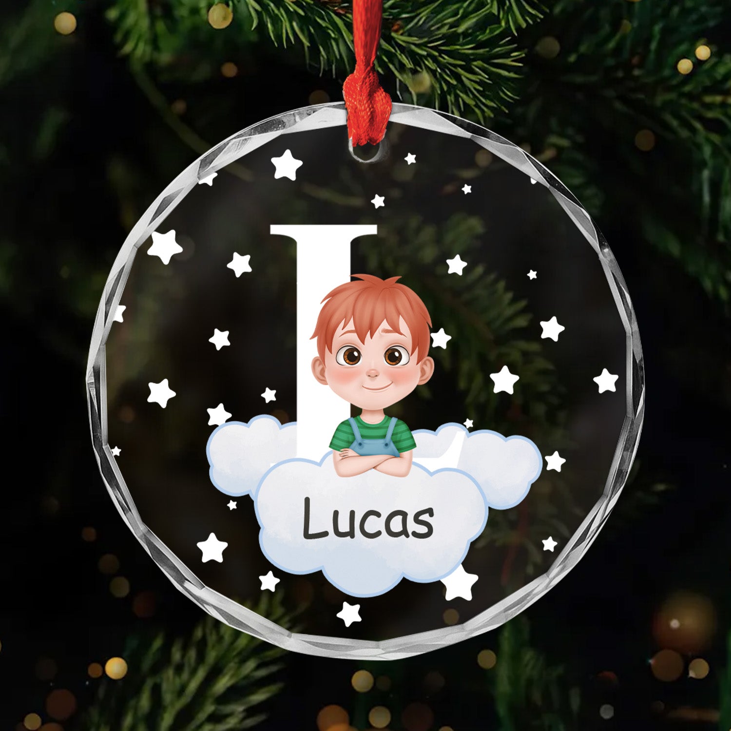 4606OGE1 tiere wolke sterne am himmel personalisierter weihnachtsschmuck_ kinder 4606OKV0K