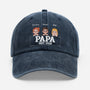 4642AGE1 papa seit washed cap personalisiert papa mama 4642ajtpnb