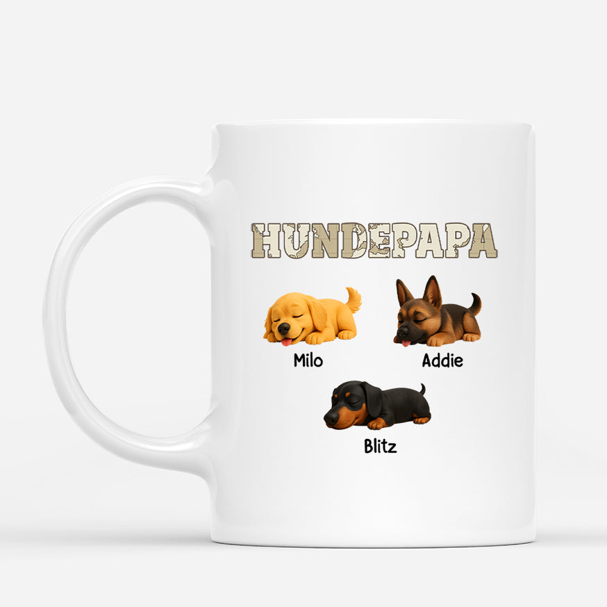 4704MGE1 hundepapa weltkarte cartoon personalisierte tassen hund_ 4704M6L5B
