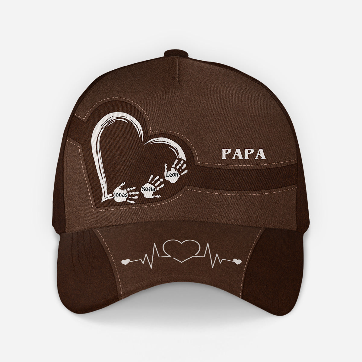 4714JGE1 papa elektrokardiogramm handabdruck cap personalisieren 4714J6MNB