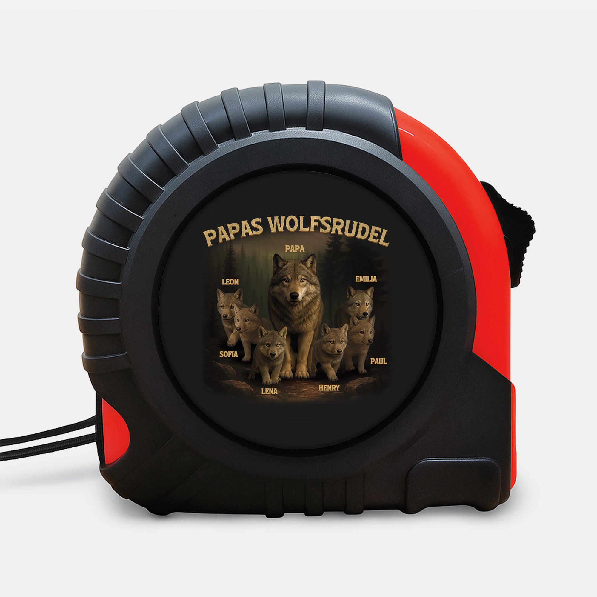 4741OGE1 papas wolfsrudel massband personalisiert papa 4741OTM5B