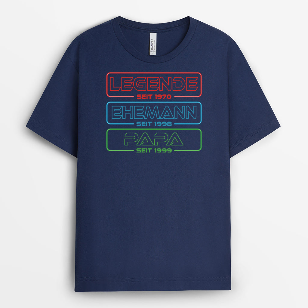 4760AGE2 legende ehemann papa opa seit personalisierte t shirts fur opa 4760AK8NB