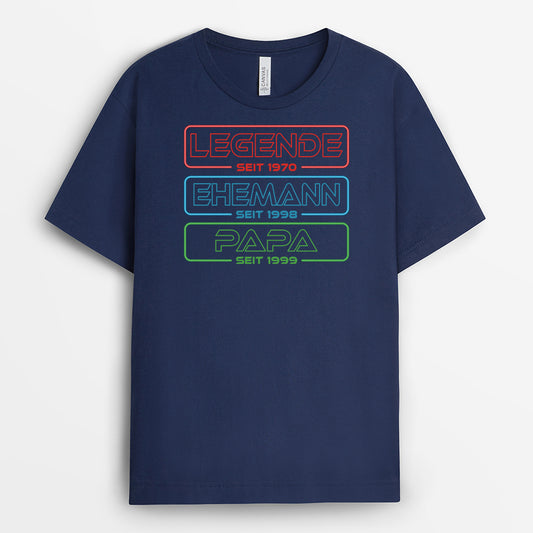 4760AGE2 legende ehemann papa opa seit personalisierte t shirts fur opa 4760AK8NB