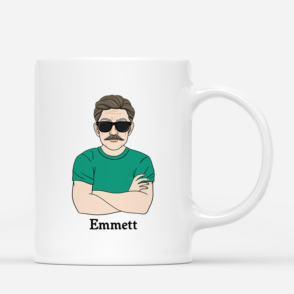 4765MGE3 papa opa weiss alles personalisierte tasse papa im vintage stil 4765M6TMB