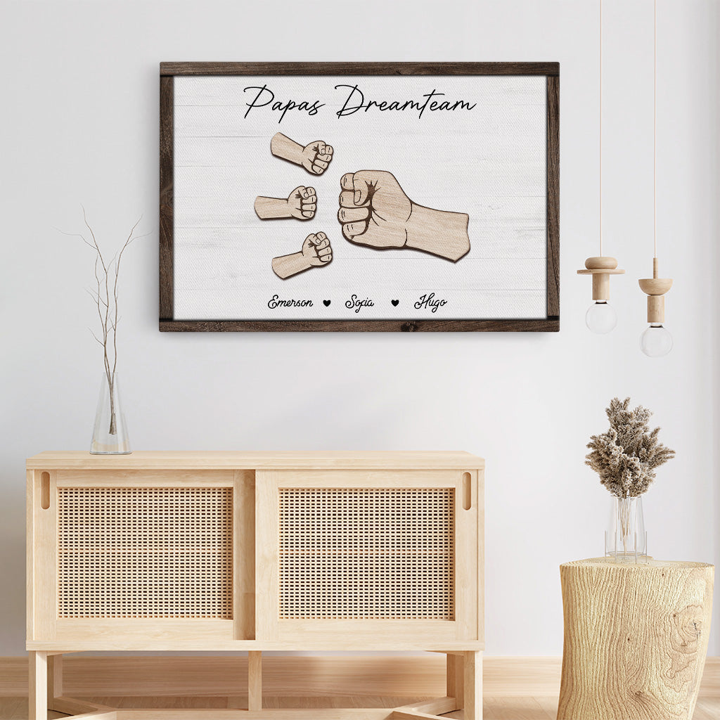 4815CGE3 papas dreamteam personalisierte leinwand papa 4815C6Q5B_4f0c6993 22e5 4df6 a842 c82d17408bd9