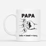 4859MGE1 papa und kinder mit faust personalisierte tasse papa_ im basic stil 4859M8Q0B