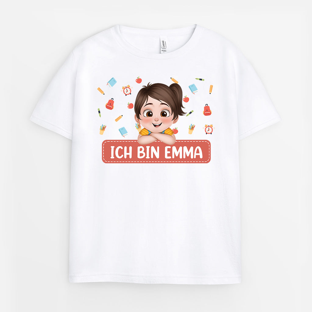 4971AGE1 ich bin  schulmaterialien personalisierte t shirts kinder_ 4971A8LTK