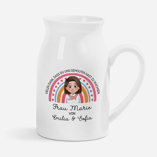 5029OGE1 vielen dank dass du mir geholfen hast zu wachsen keramik vase personalisiert_ frauen 5029OKQMA
