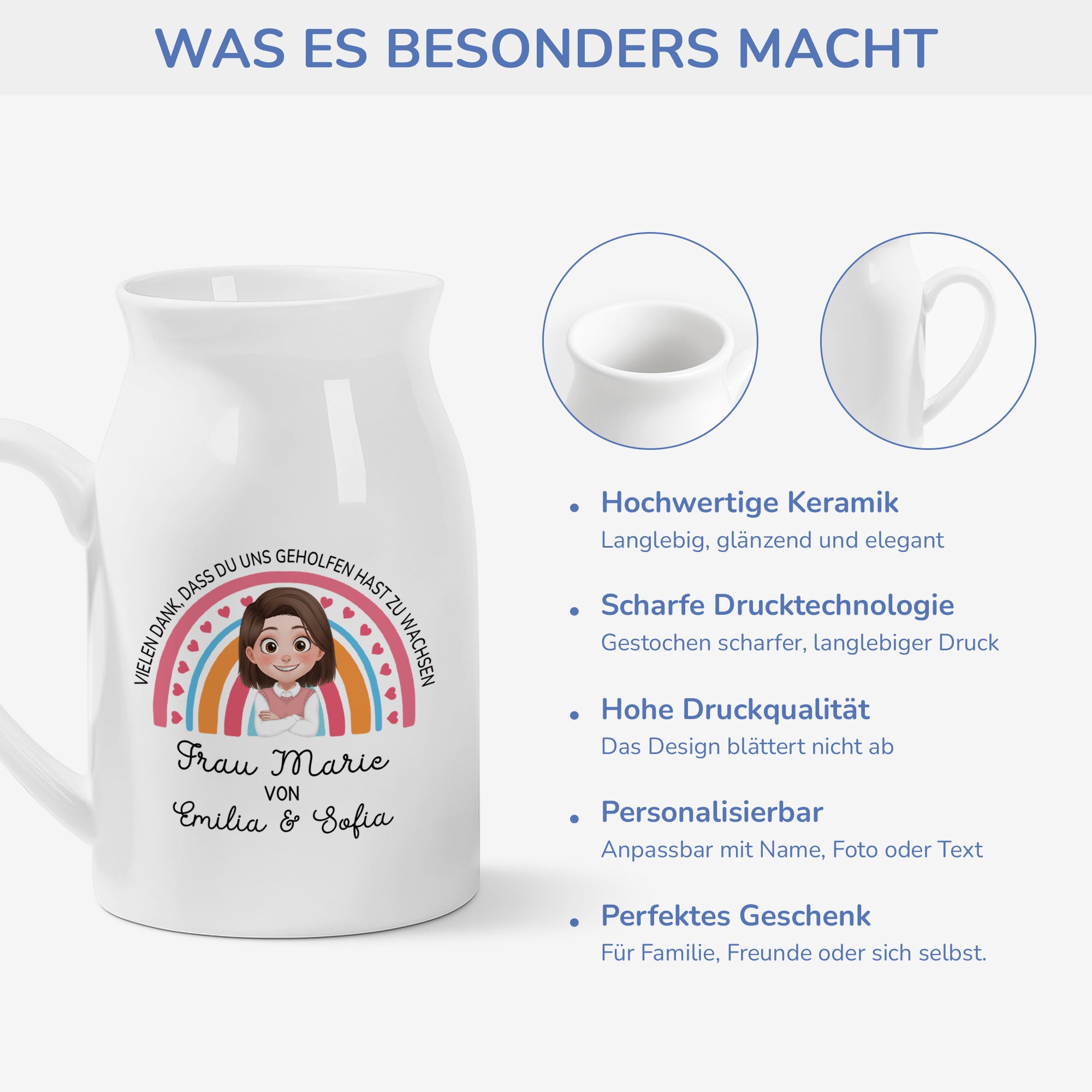 5029OGE4 vielen dank dass du mir geholfen hast zu wachsen keramik vase personalisiert_ frauen 5029OKQMA