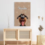 5032CGE3 hund pfoten personalisierte leinwand hund_ 5032CKK5C