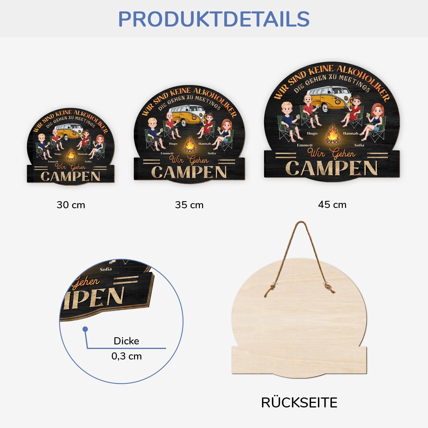 5034QGE3 freunde camping und alkohol lustiges holzschild personalisiert_ freunde 5034QKHAF