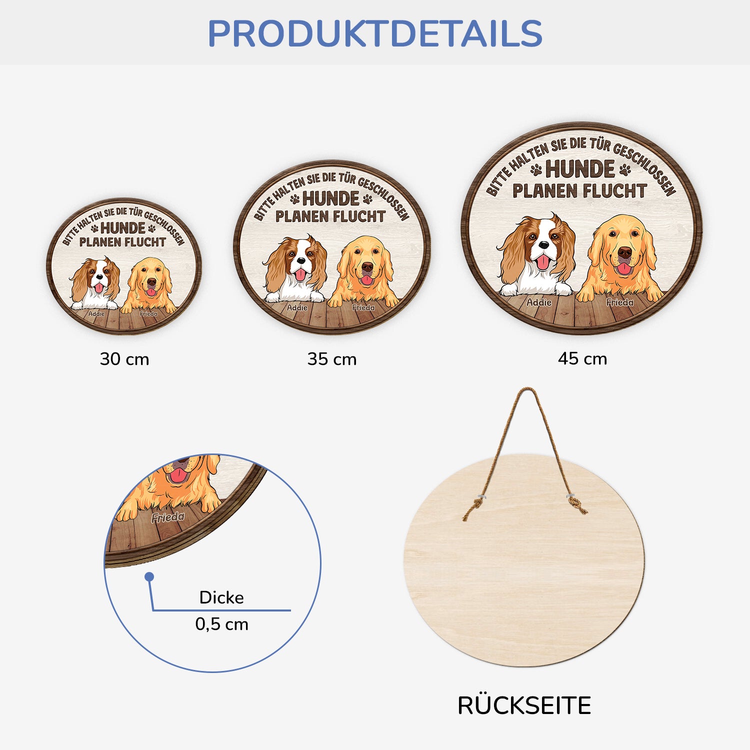 5035QGE3 hunde planen flucht holzschild personalisiert_ hunde 5035Q8QNC_246914f5 da99 4020 8bd6 d2ccfbf8dc30