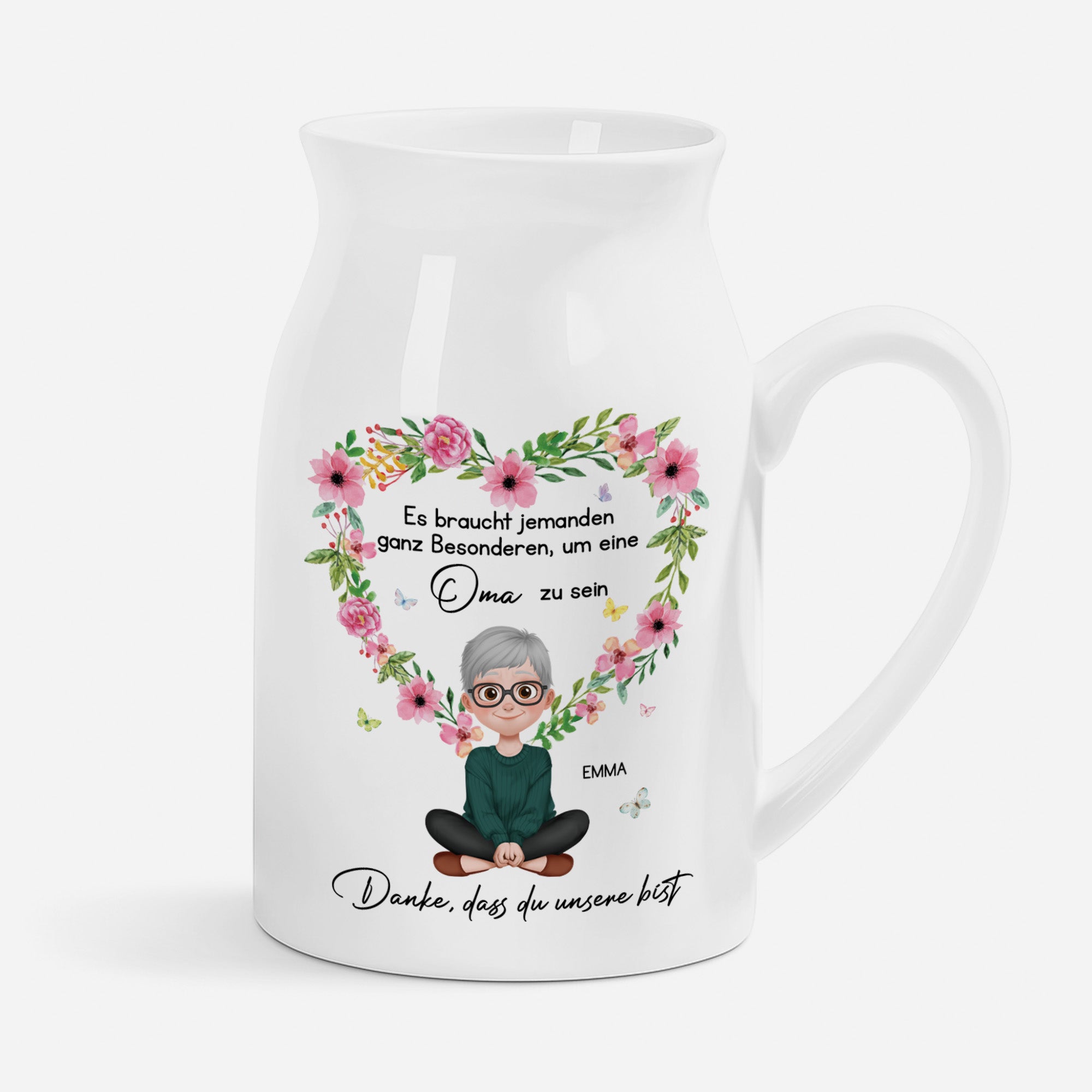 5036OGE1 es braucht jemanden ganz besonderen keramik vase personalisiert_ oma 5036OTVAA