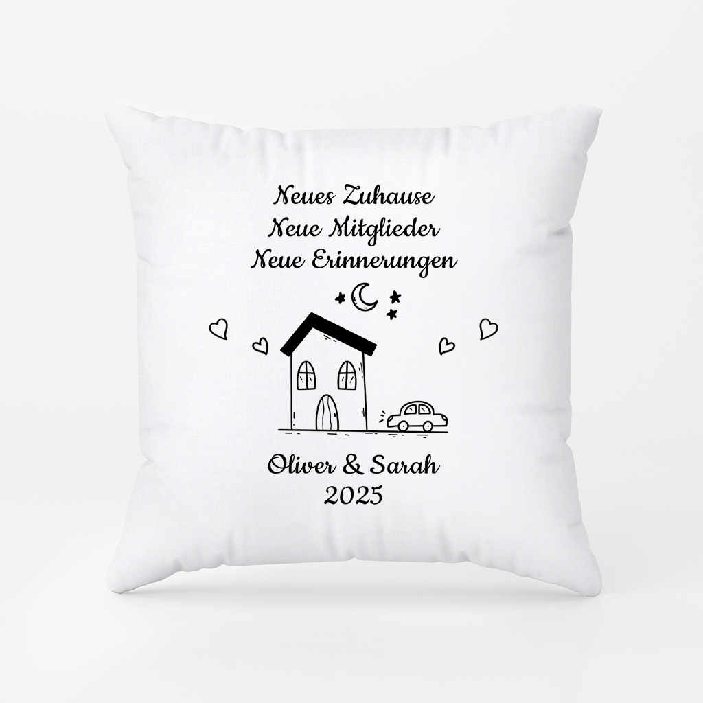 5039PGE2 neues zuhause spruch personalisierte kissen mit namen_ paar 5039P