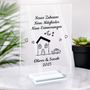 5039RGE2 neues zuhause spruch personalisierte acryl plakette paar 5039RTNNG