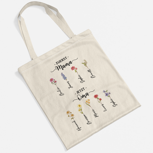 5040BGE2 erst mama jetzt oma personalisiertes geschenk  einkaufstasche 5040bttna