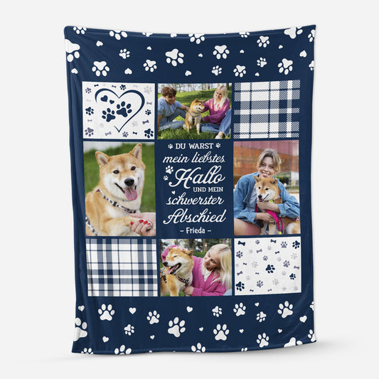 5047BGE1 zum gedenken an meine hunde katzen kuscheldecke personalisiert_ mit foto zur erinnerung 5047B3VNC
