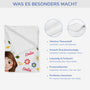 5048BGE4 frau und blumen kuscheldecke personalisiert_ frauen 5048BTLAA
