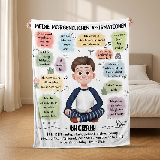 5060BGE2 yoga madchen morgenaffirmationen kuscheldecke personalisiert_ frauen 5060B6QNA