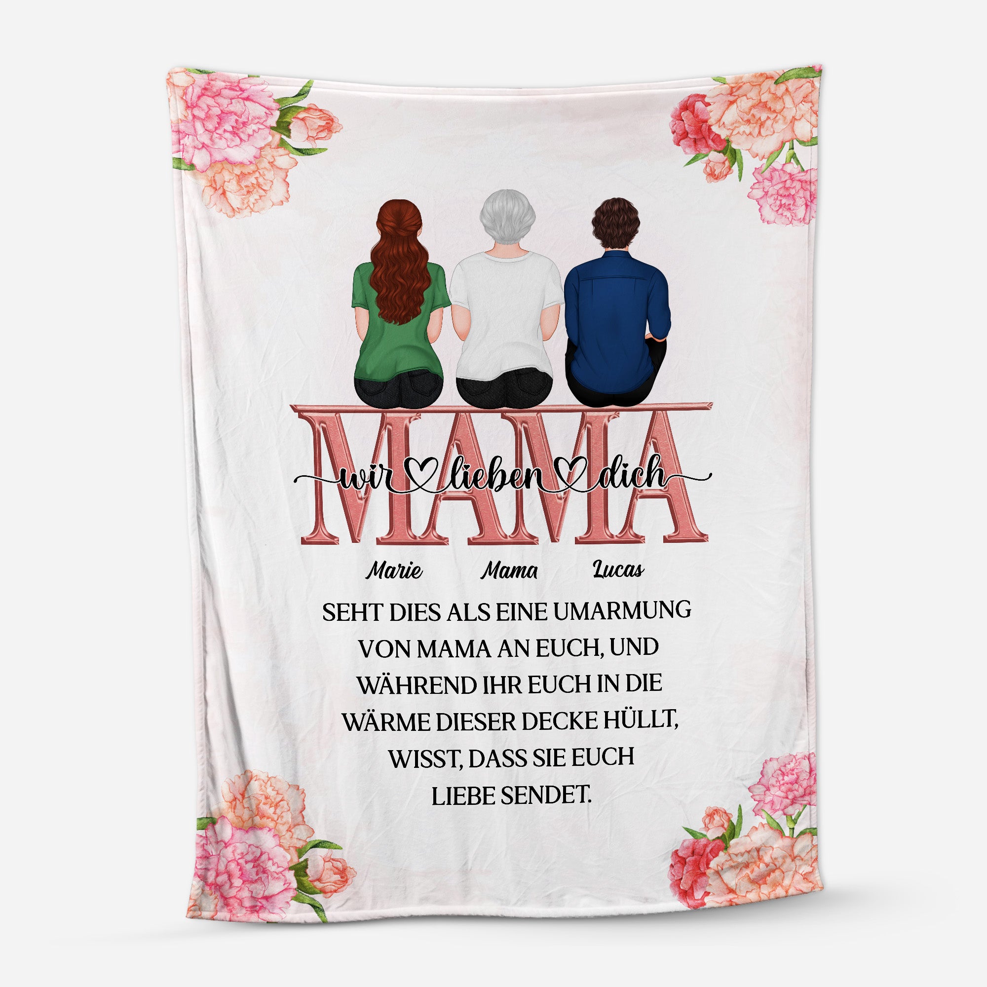 5062BGE1 sieh dies als eine umarmung von mama an dich kuscheldecke personalisiert_ zur erinnerung 5062B6GMA