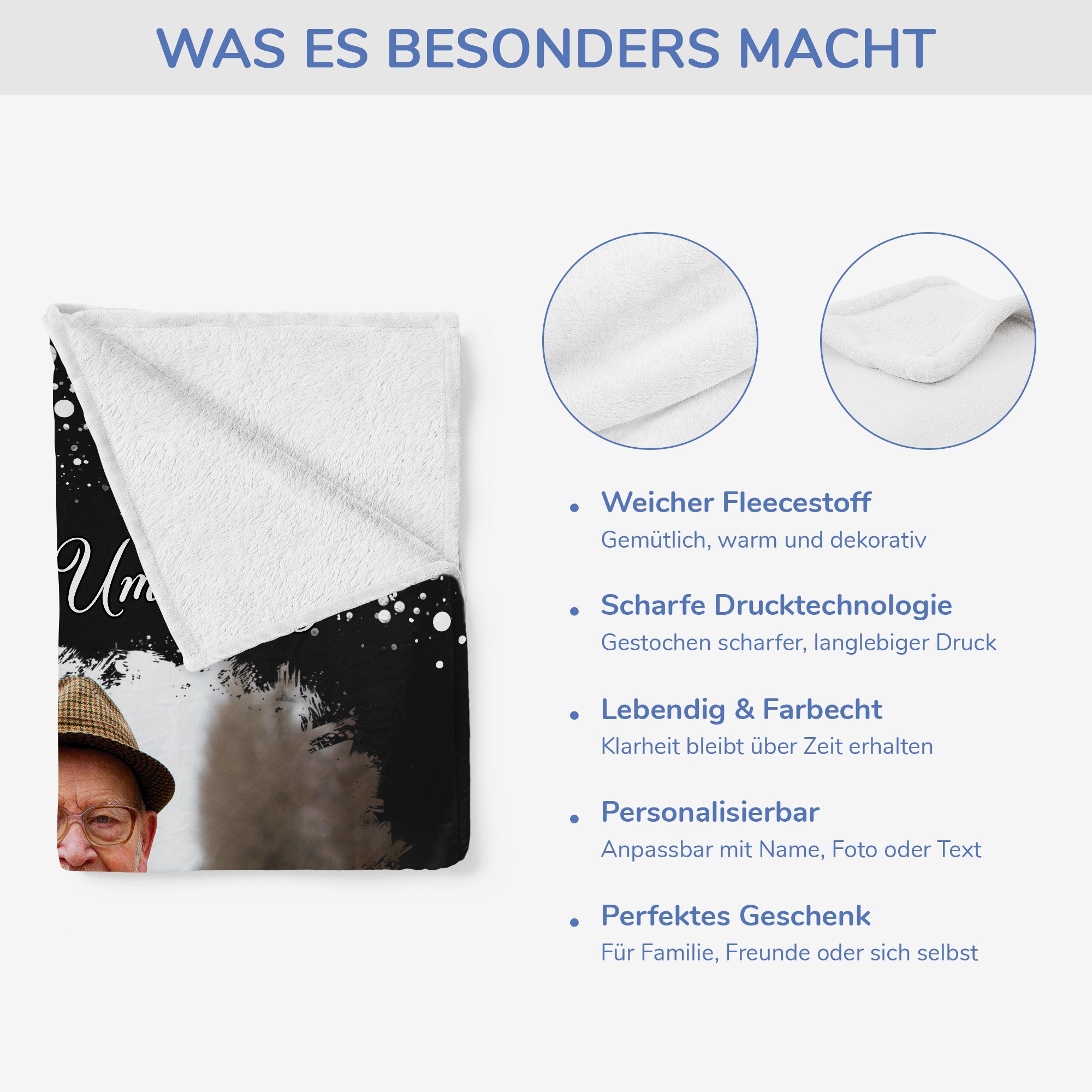 5068BGE4 eine himmlische umarmung kuscheldecke personalisiert_ mit foto zur erinnerung 5068B6QTA