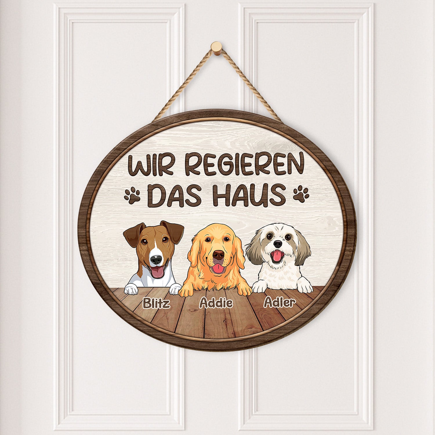 5094QGE2 wir regieren das haus holzschild personalisiert_ hunde 5094Q8ITC_69542531 9cf4 4fe0 8350 006d78097b6c