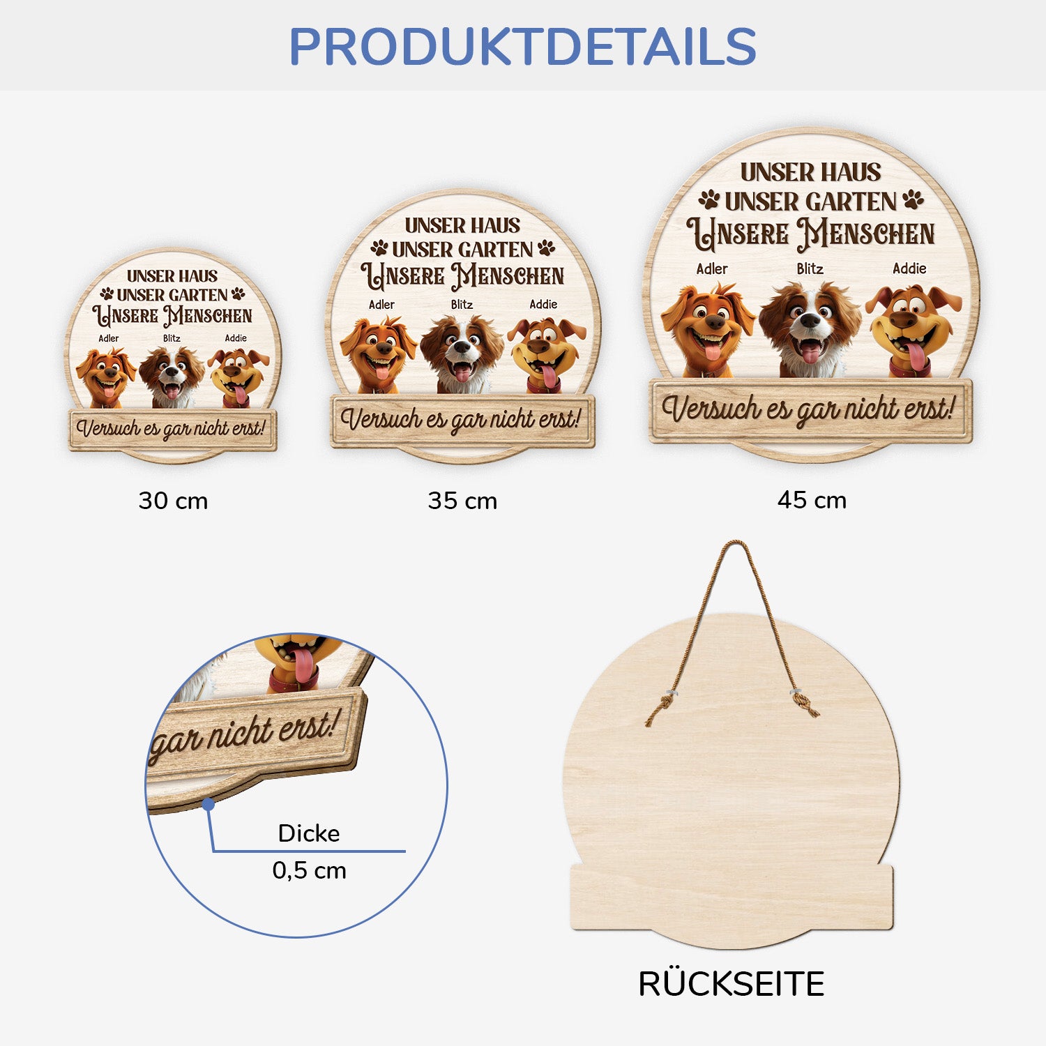 5097QGE3 unser haus holzschild personalisiert_ hunde 5097Q8TTC