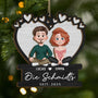 5110OGE1 die familie personalisierte 2 schicht holz ornamente weihnachten paar cartoon 5110O6V5G
