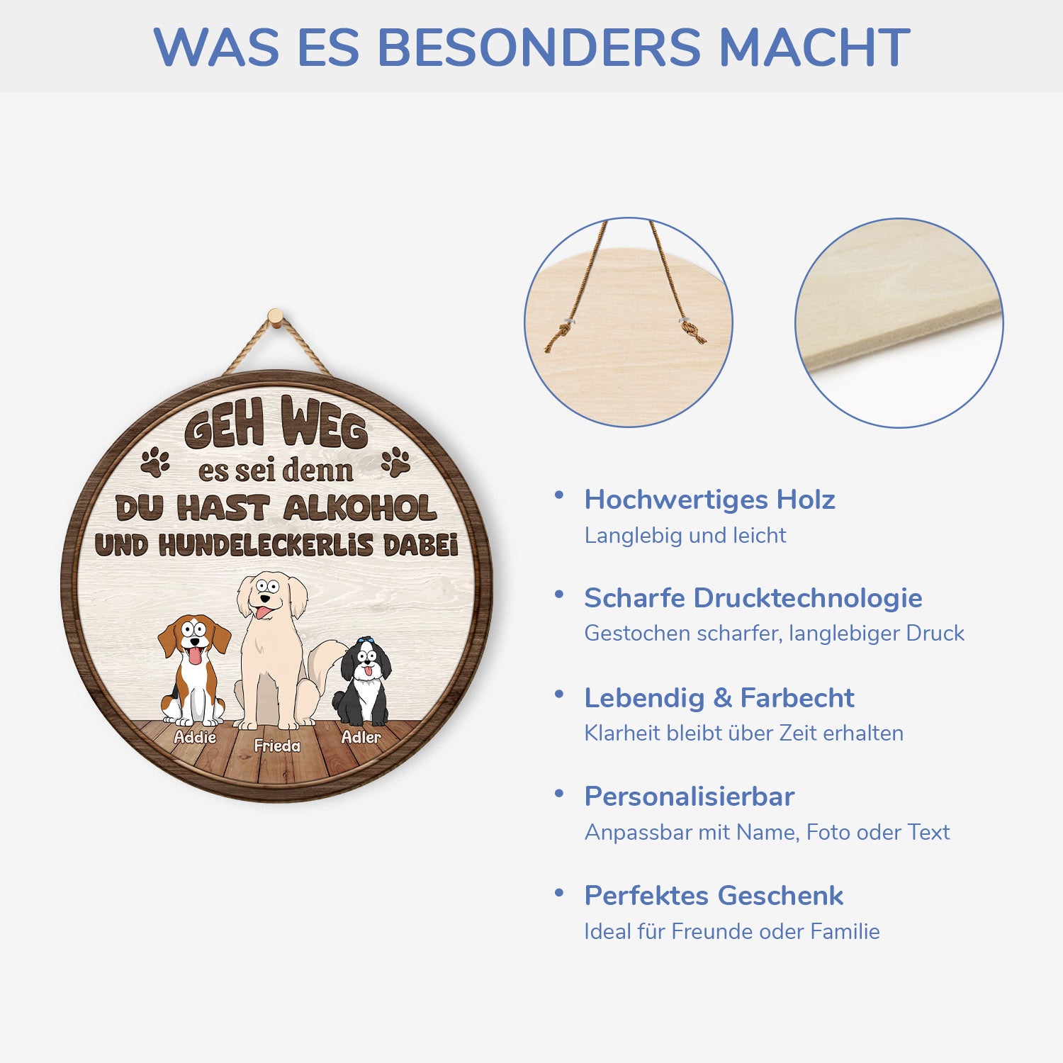 5116QGE4 lustiger spruch uber alkohol und hundeleckerlis holzschild personalisiert hunde 5116Q6YNC_213db4f6 f584 4d86 a2ee 60ee8fa4f258