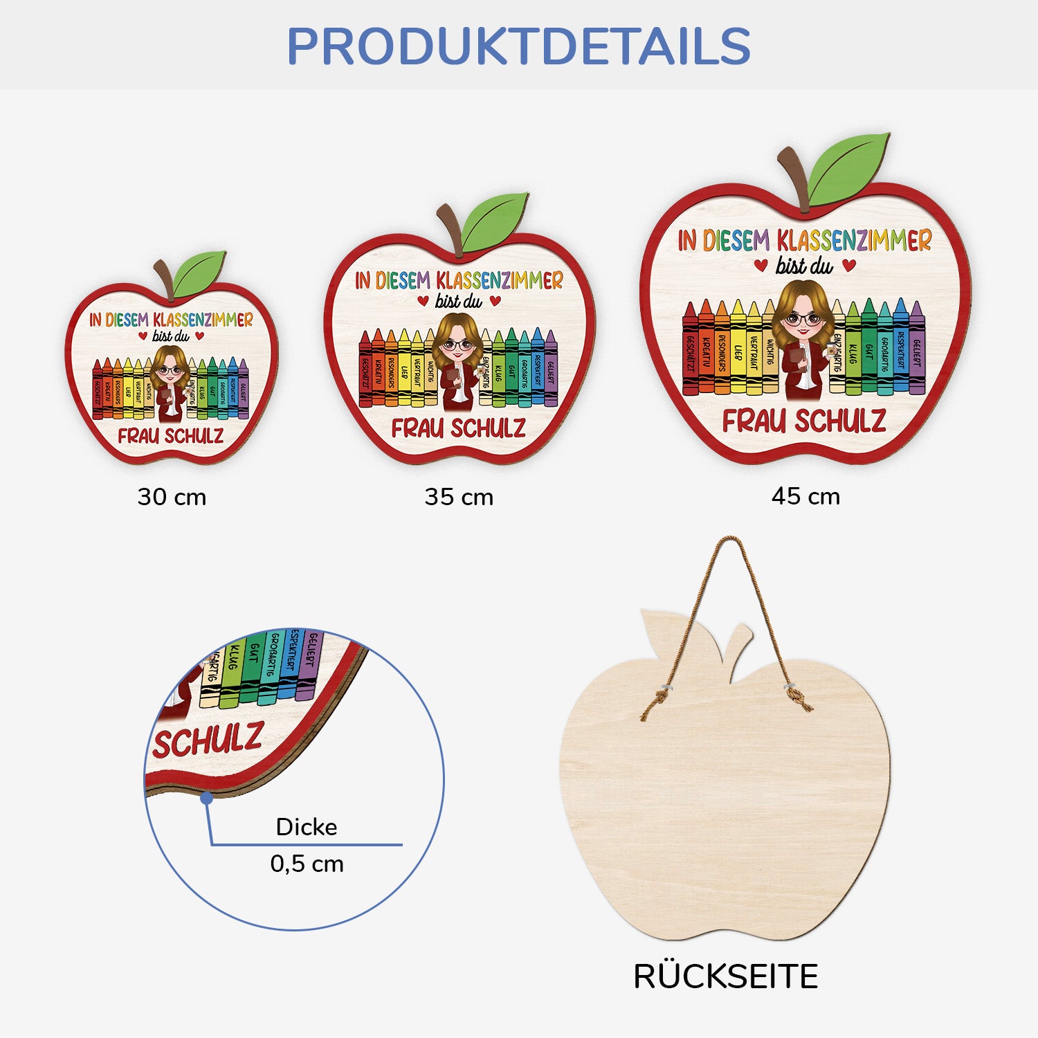 5118QGE3 in diesem klassenzimmer holzschild personalisiert lehrer lehrerin 5118Q66TA