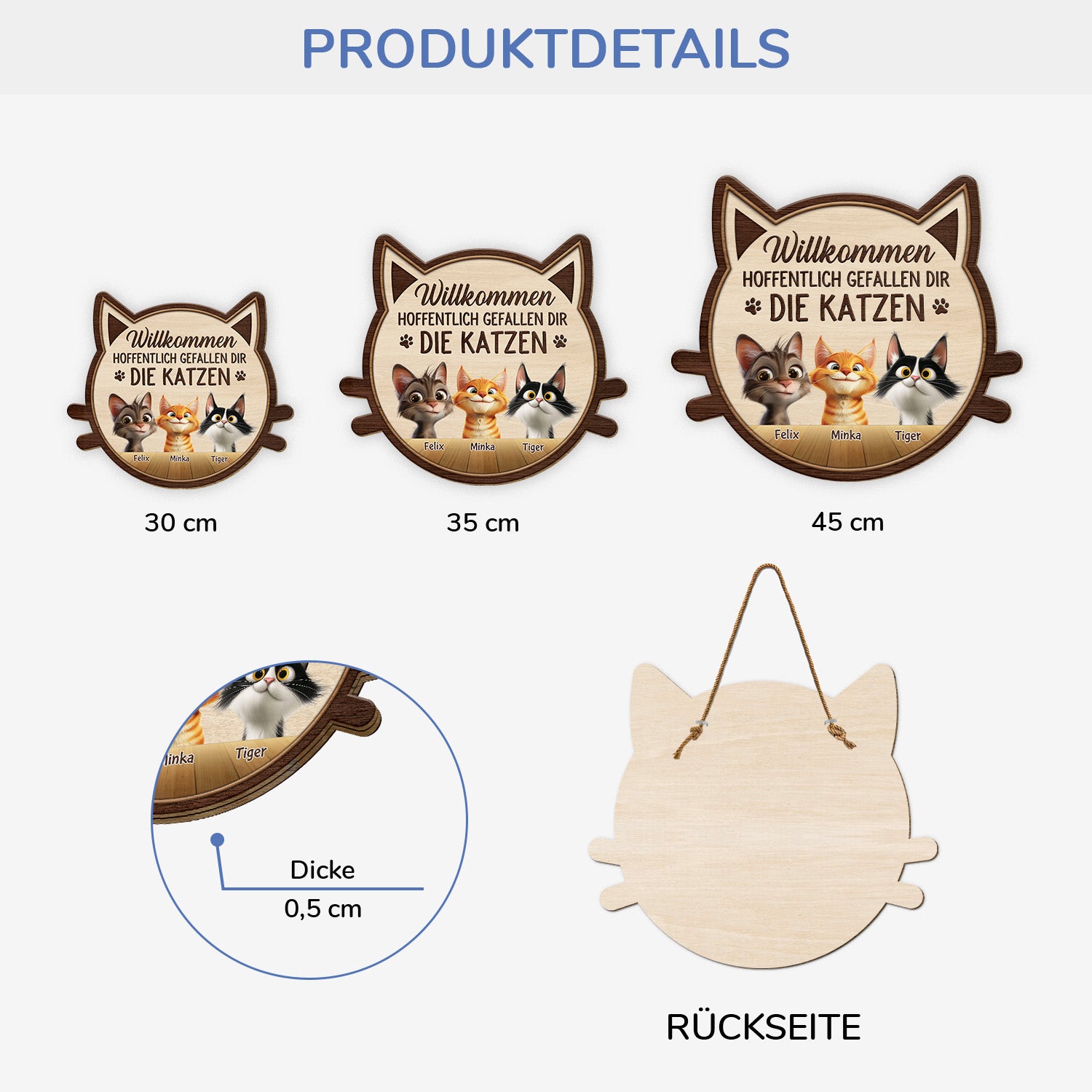 5121QGE3 willkommen hoffentlich gefallen dir die katzen holzschild personalisiert_ katzen 5121Q3YMD