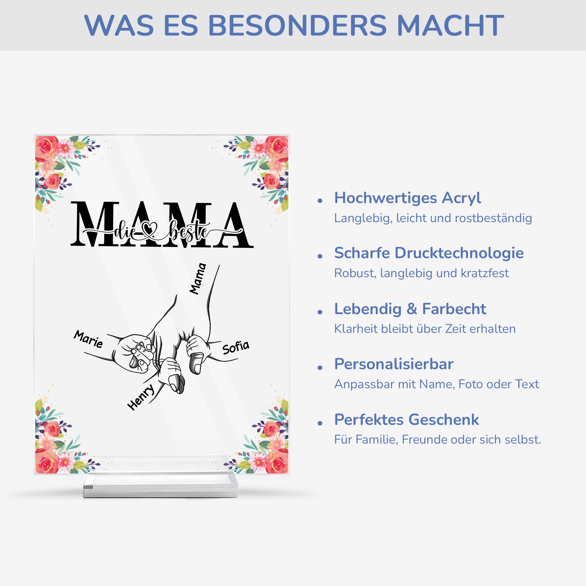 5141RGE5 die beste oma mama personalisierte acryl plakette oma mama 5141RK6MA