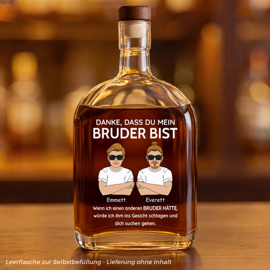 5145AGE1 danke dass du mein bruder bist personalisierte whiskyflasche bruder schwester 5145aisv0b_1