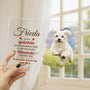 5154RGE3 erinnerungen spruche personalisierte acryl plakette hund mit foto zur erinnerung 5154RTTNC