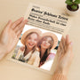 5164RGE3 sonderausgabe freundschafft personalisierte acryl plakette freundinnen 5164RKINF