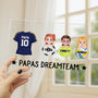5166RGE3 papas dreamteam personalisierte acryl plakette papa sportarten 5166RTYMB