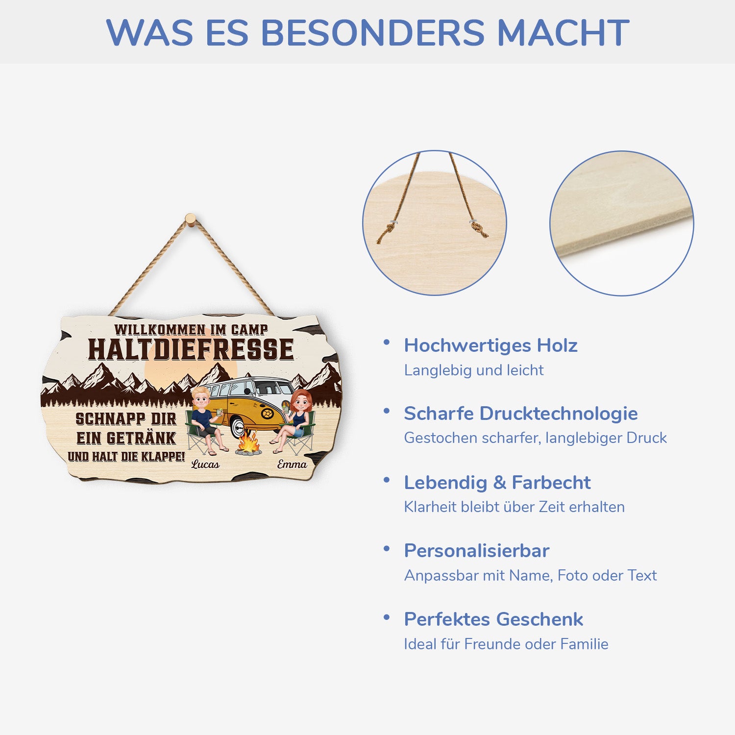 5197QGE4 willkommen im camp haltdiefresse holzschild personalisiert_ paar camping 5197QKLTG_a136feff 0838 464d 9bee fa6e67d11c06