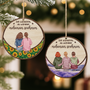 5198OGE2 ich wunschte du wurdest nebenan wohnen personalisierte 1 schicht holz ornamente beste freundinnen weihnachten 5198O3ZZF