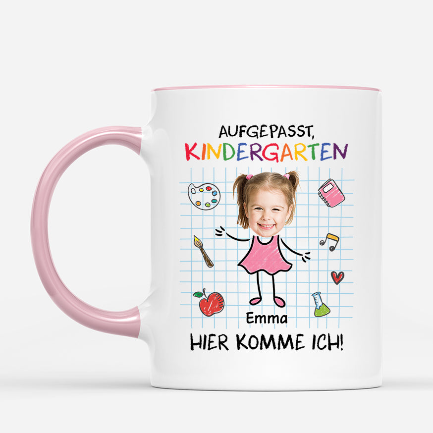 5218MGE2 pass auf hier komme ich personalisierte tasse mit namen kinder_ mit gesicht zur einschulung 5218M3LTK