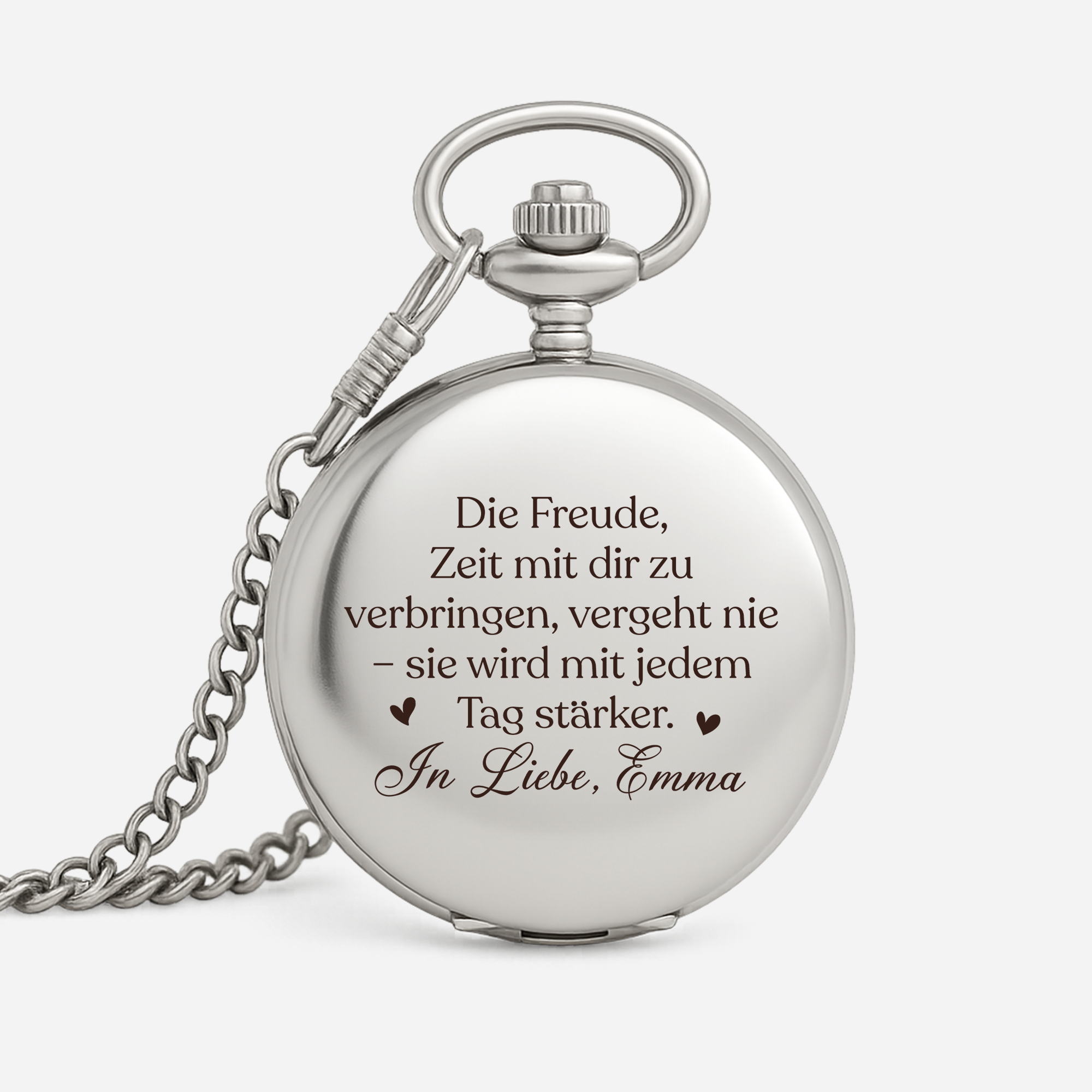 5252OGE1 die freude mit dir wird taglich starker personalisierte taschenuhr_ paar 5252O8U5G