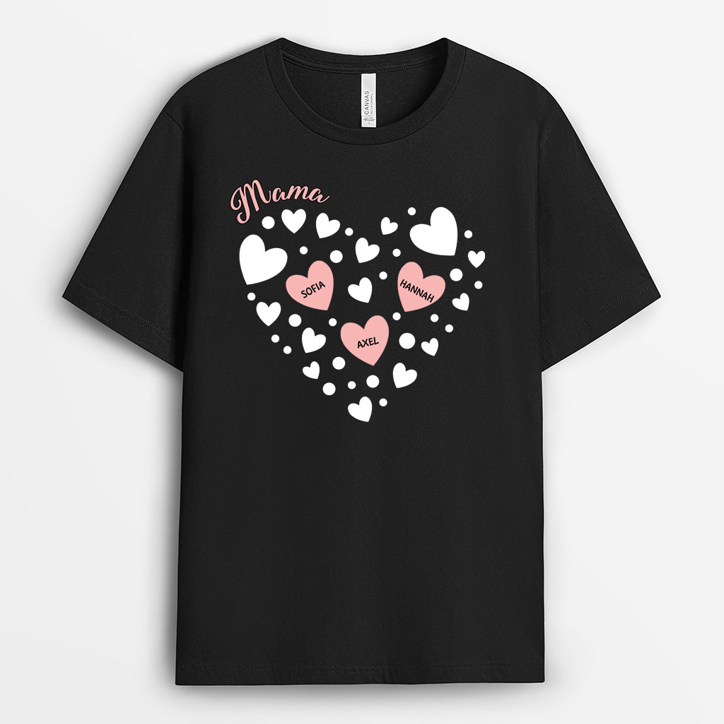 5264AGE1 mamas herzen mama t shirt personalisiert 5264A3YAA