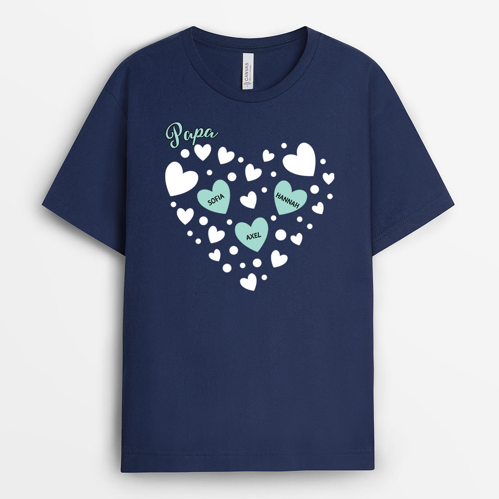 5264AGE2 mamas herzen mama t shirt personalisiert 5264A3YAA