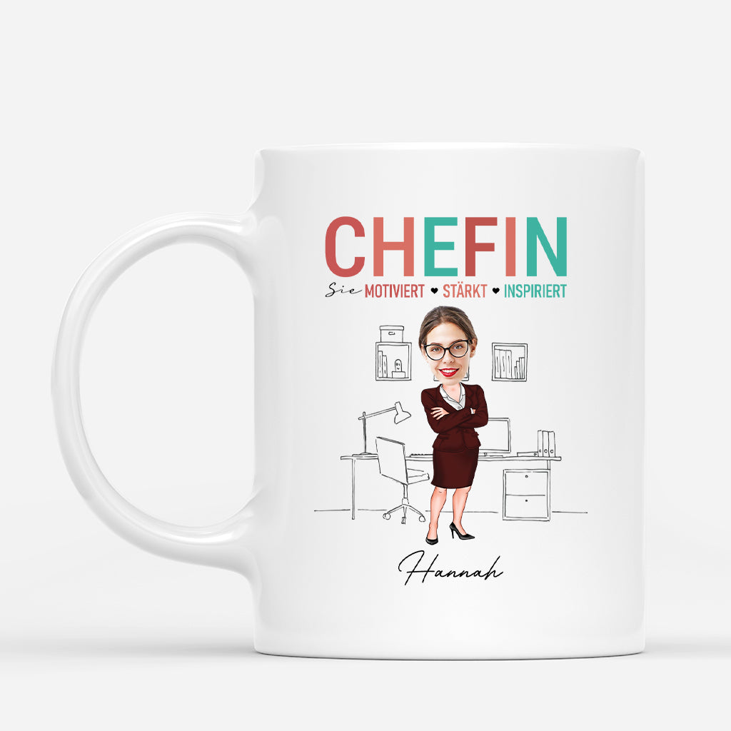 5292MGE1 chefin sie motiviert starkt inspiriert personalisierte tasse mit namen_ mit foto 5292M